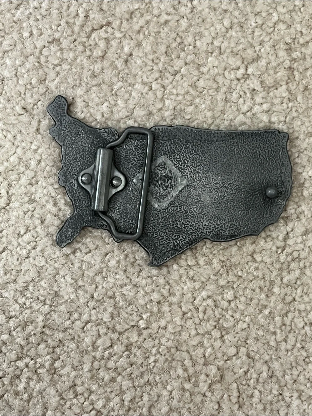 USA Redneck Belt Buckle | American Flag Map Buckle